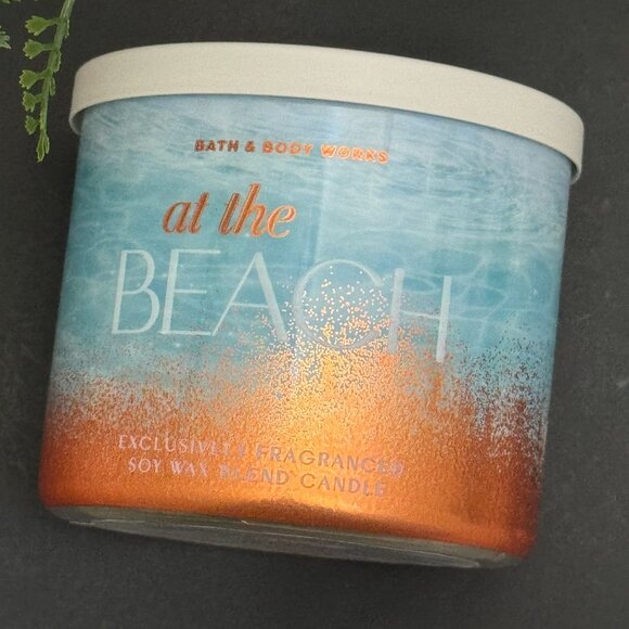 BBW At the Beach Bath & Body Works 3 Wick Candle - Picture 5 of 10